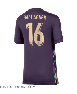 Günstige England Conor Gallagher #16 Auswärtstrikot Damen EM 2024 Kurzarm